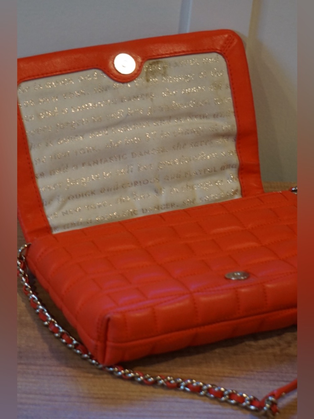 Kate Spade Flame Quilted Leather Chain Crossbody Shoulder Bag - Picture 9 of 12
